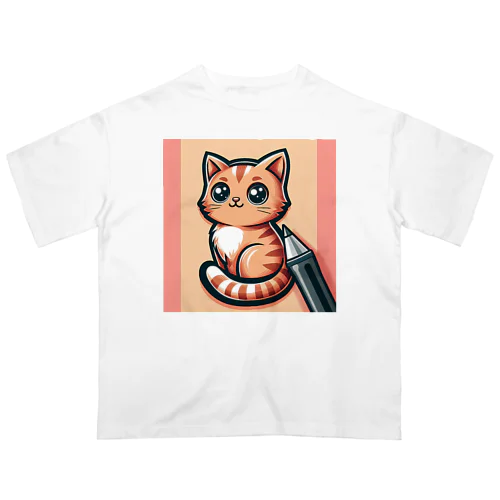 ねこニコばん Oversized T-Shirt