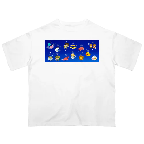 １２（１３）星座のかわいいデザイン Oversized T-Shirt