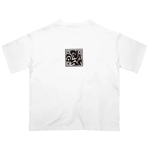 キューアールコード オーバーサイズTシャツ