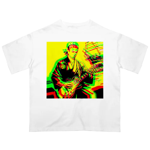 坂本龍馬とロック「Ryoma Sakamoto and Rock」 Oversized T-Shirt