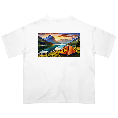 キャンプファッション -Sunrise- オーバーサイズTシャツ