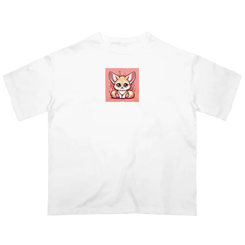 かわいいフェネック オーバーサイズTシャツ