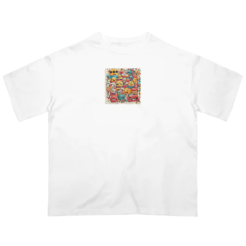 ハッピー オーバーサイズTシャツ