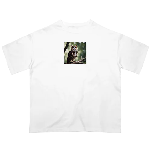 森の番人　フクロウ Oversized T-Shirt