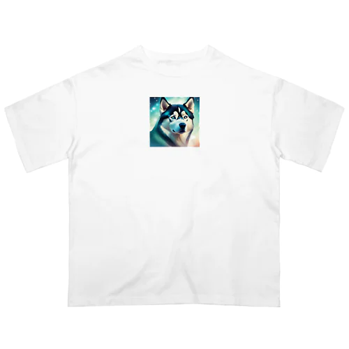 シベリアンハスキーグッズ Oversized T-Shirt