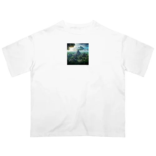 異国の風景　なでしこ1478 オーバーサイズTシャツ