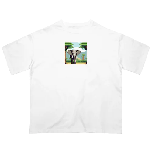 動物園のゾウ オーバーサイズTシャツ
