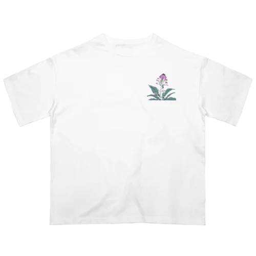 RetrowaveFlower-バイモ- Oversized T-Shirt