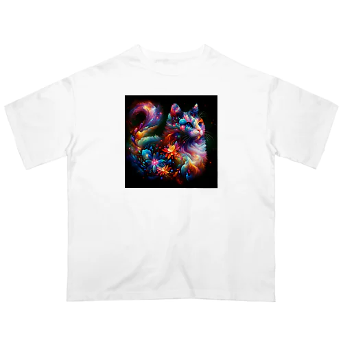 宇宙猫:001 オーバーサイズTシャツ