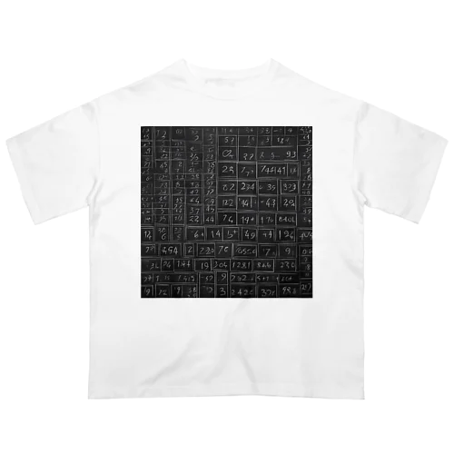 黒板の数字 オーバーサイズTシャツ