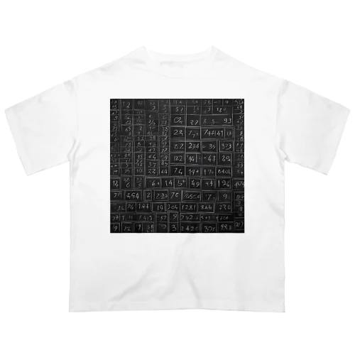 黒板の数字 Oversized T-Shirt