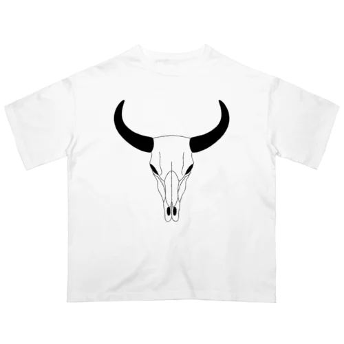 牛の頭蓋骨 Oversized T-Shirt