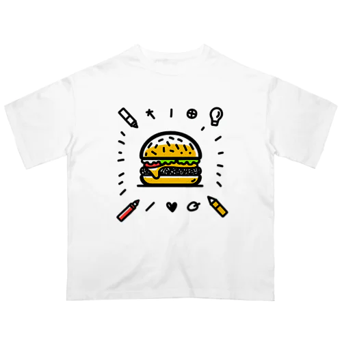 ハンバーガーくん オーバーサイズTシャツ