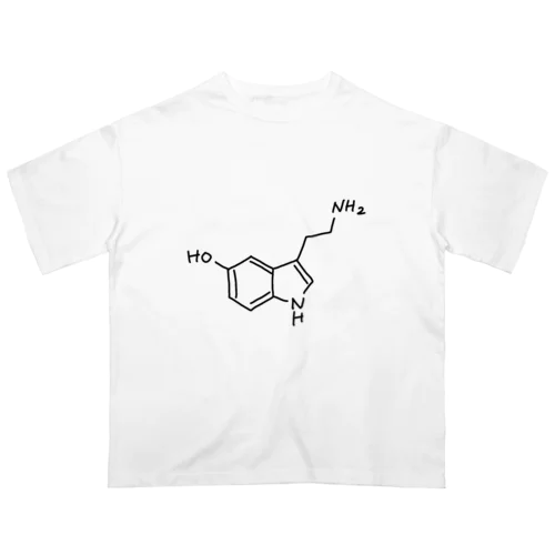 精神安定 セロトニン（ブラック）Serotonin（Black） Oversized T-Shirt