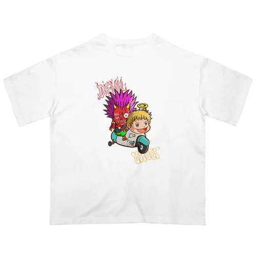 悪魔と天使 オーバーサイズTシャツ