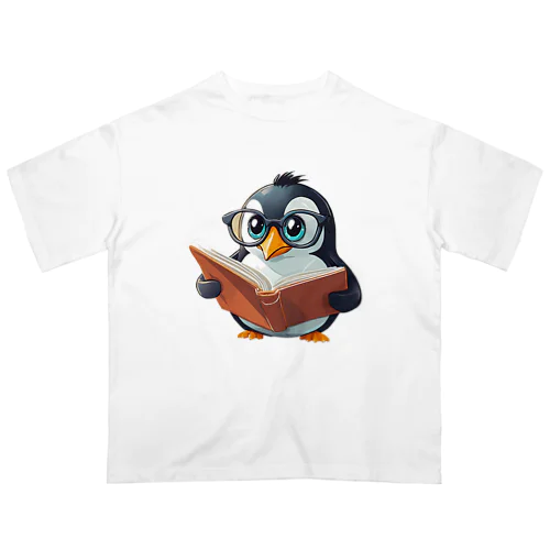 ペンギンが勉強中です！ オーバーサイズTシャツ