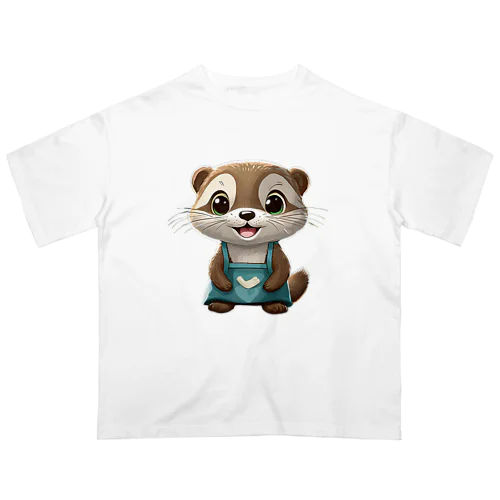 コツメカワウソが花屋でアルバイトしています！ オーバーサイズTシャツ