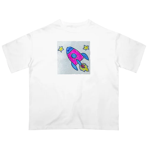 お絵描きロケット オーバーサイズTシャツ