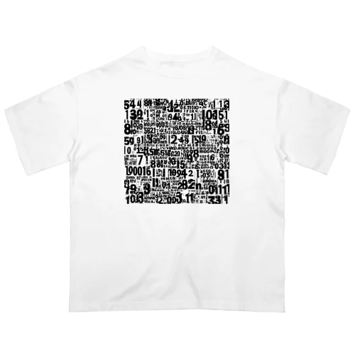 数字アート オーバーサイズTシャツ