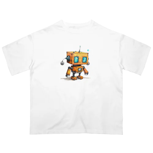 レトロ戦闘ロボットＨ Oversized T-Shirt