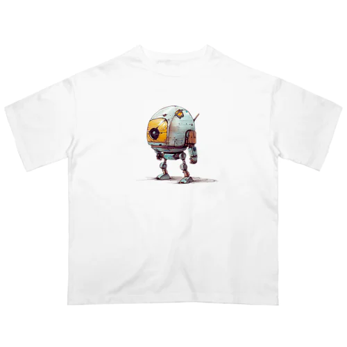 レトロ戦闘ロボットＲ オーバーサイズTシャツ