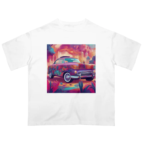 Art Paint Car オーバーサイズTシャツ