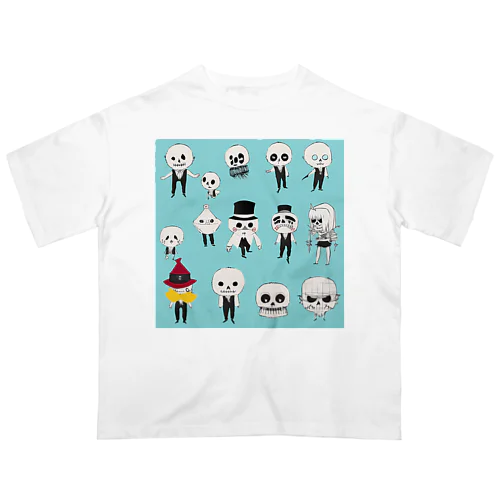 ドクロいっぱい💀 オーバーサイズTシャツ