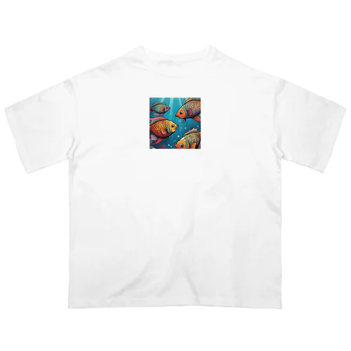 異世界　魚 Oversized T-Shirt