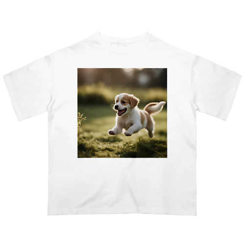 子犬 オーバーサイズTシャツ