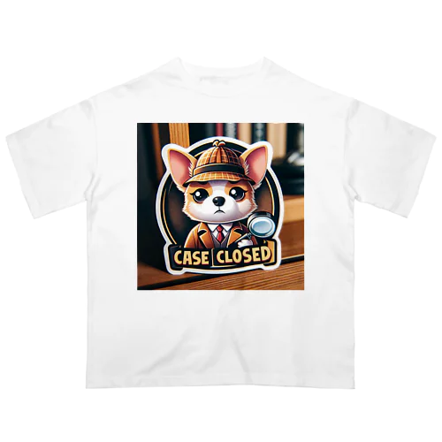 新しい推理小説、ふわふわかわいいチワワ オーバーサイズTシャツ