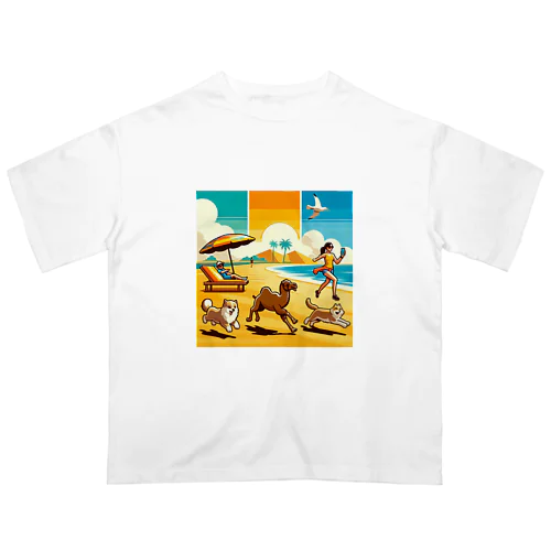 80s_pop Running No.4 オーバーサイズTシャツ