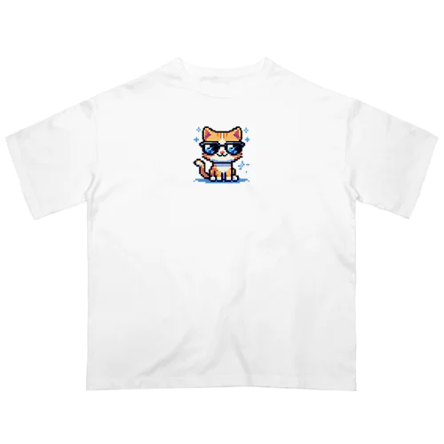 きらりんサングラスにゃんこ Oversized T-Shirt