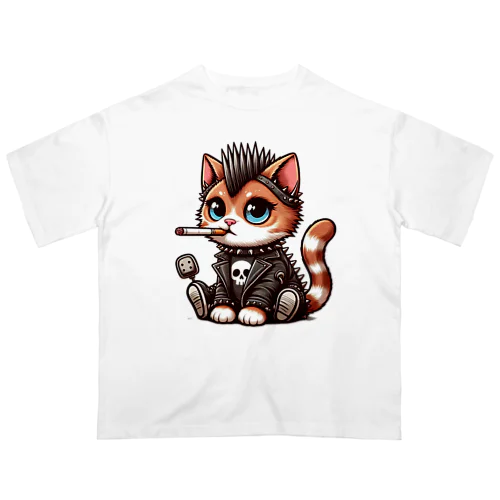 Punk Cat オーバーサイズTシャツ