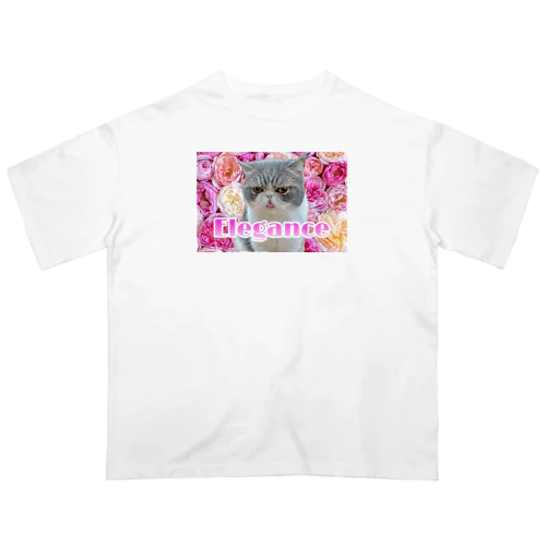 エレガンス猫 ～ヌコ～ オーバーサイズTシャツ