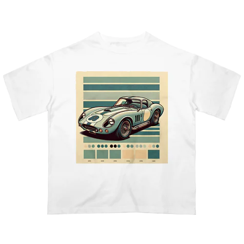 レトロなスポーツカー Oversized T-Shirt