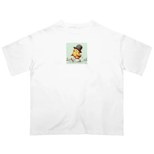 ピヨピヨ歩きましょ Oversized T-Shirt