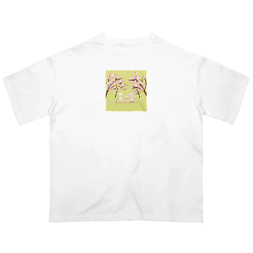 にゃんことこぶたSAKURA Oversized T-Shirt