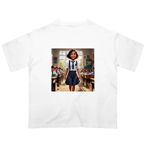 海外の小学生 Oversized T-Shirt