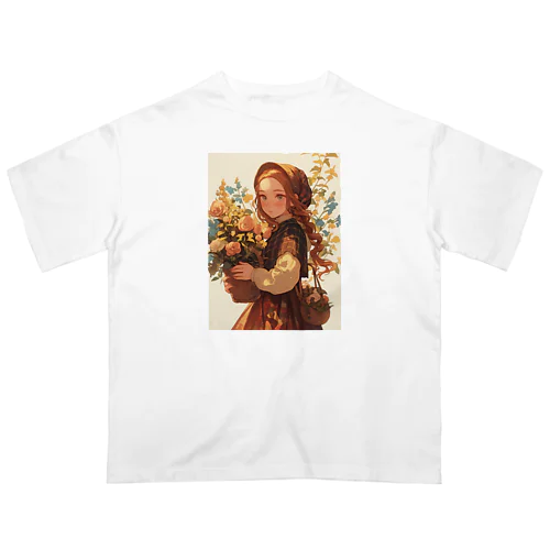 花と少女　ラフルール　1859 Oversized T-Shirt