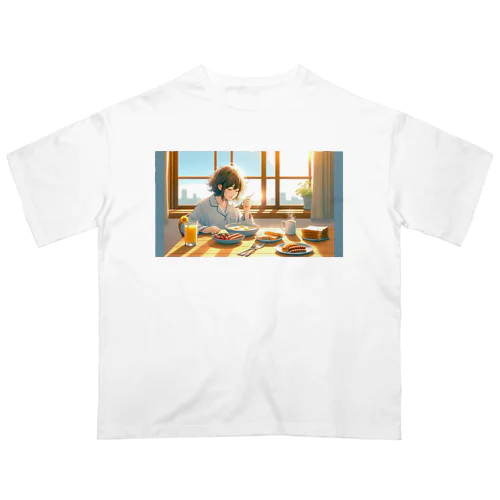 AIが考える穏やかな朝 Oversized T-Shirt