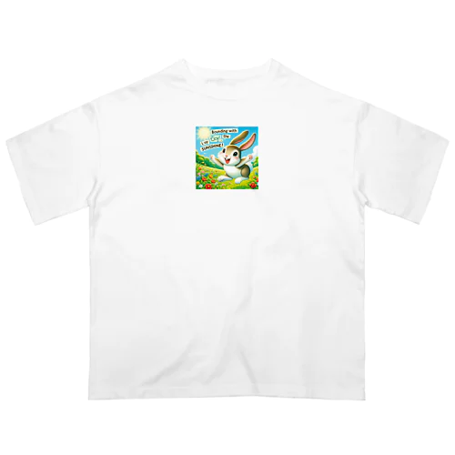 元気なウサギ オーバーサイズTシャツ