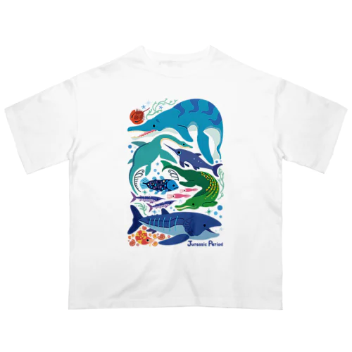 ジュラ紀の海のいきもの オーバーサイズTシャツ