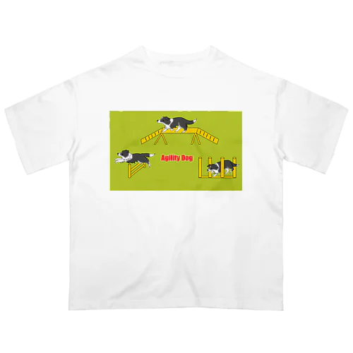 アジリティーボーダーコリー オーバーサイズTシャツ