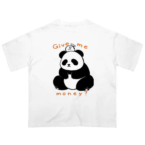 ギブミーmoneyパンダ オーバーサイズTシャツ