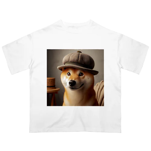 おでかけ柴犬 Oversized T-Shirt