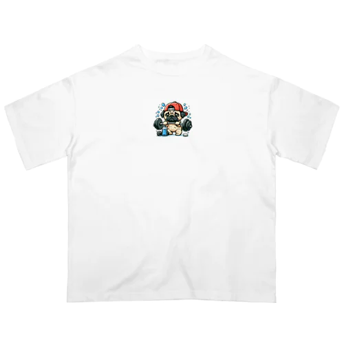 筋トレ パグ オーバーサイズTシャツ