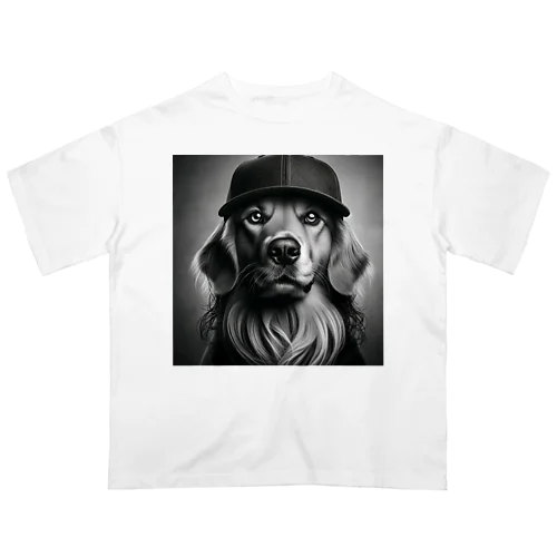キャップ犬11 Oversized T-Shirt