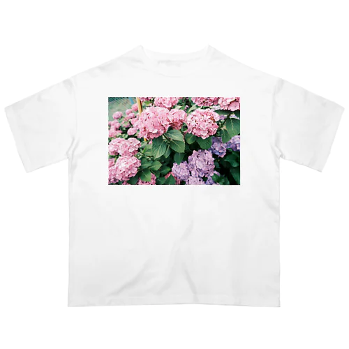 紫陽花 オーバーサイズTシャツ