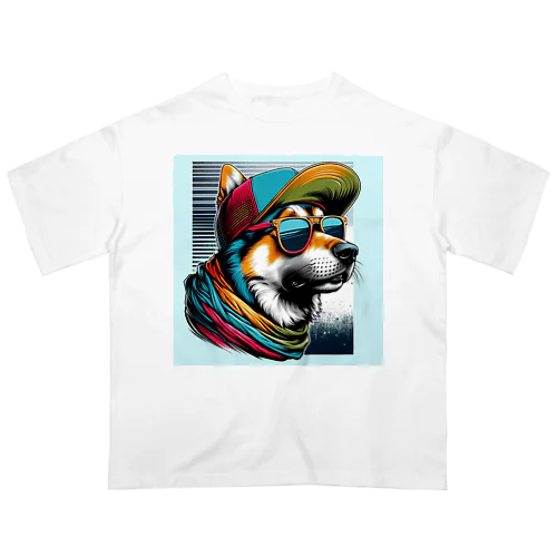 キャップ犬15 オーバーサイズTシャツ