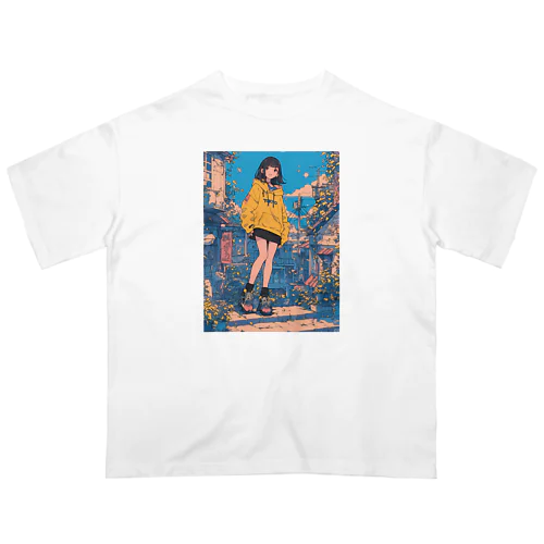 昭和テイストカラフルPOPガーリー Oversized T-Shirt